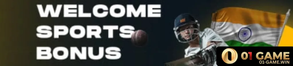 Bonus banner at 01 GAME Casino