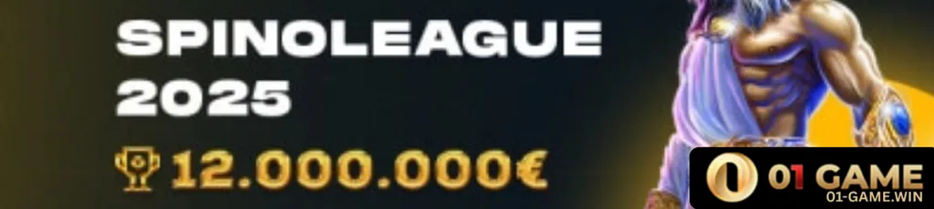 Bonus banner at 01 GAME Casino